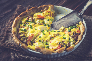 Seafood Pie With Saffron Cream Sauce